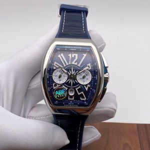 Eta Franck Muller Vanguard Yachting Blue Leather