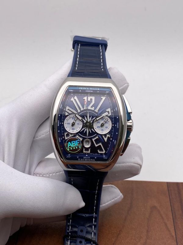 Eta Franck Muller Vanguard Yachting Blue Leather