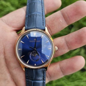 Jaeger Lecoultre Master Ultra Thin Sun-Moon Phase Blue Dial