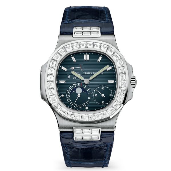 Patek Philippe Nautilus Blue Diamonds Men Watch 27