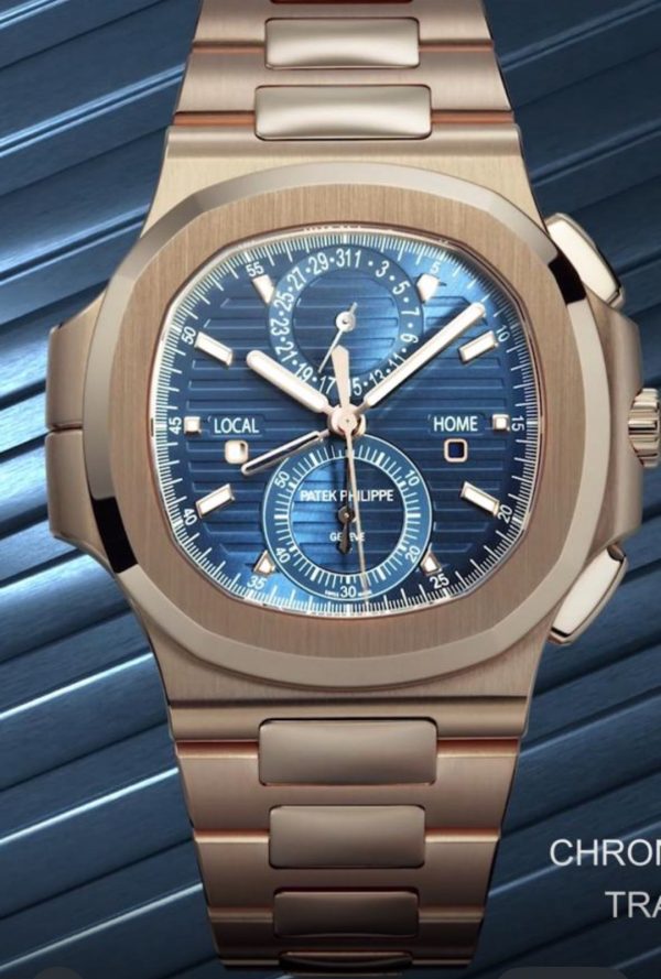 Eta Patek Philippe Nautilus Rose Gold Watch