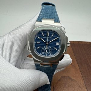 Eta Patek Philippe Flyback Chronograph in White Gold