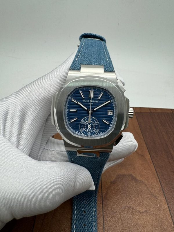 Eta Patek Philippe Flyback Chronograph in White Gold