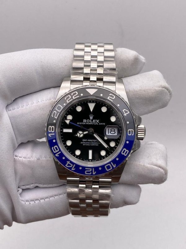 Eta Rolex GMT Master II Oystersteel With Black Dial
